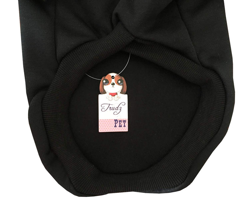 Dog Hoodie Dog Hoodies for Small Dog Clothes Apparel Love Me Fleece Sweater Winter Sweatshirt Warm Cotton Grooming Hoodie for Small Dog Medium Large Dog Cat Black