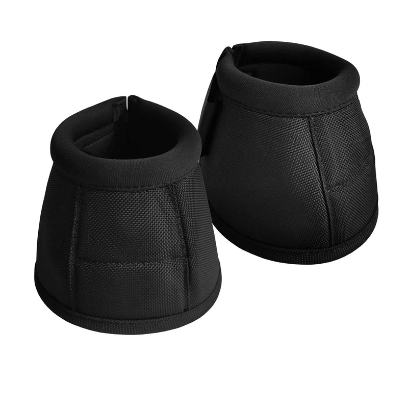 LEAFOREST 2520D Horse Bell Boots No-Turn Horse Bell Boots, Equine Ballistic Hoof Overreach Bell Boots Black M
