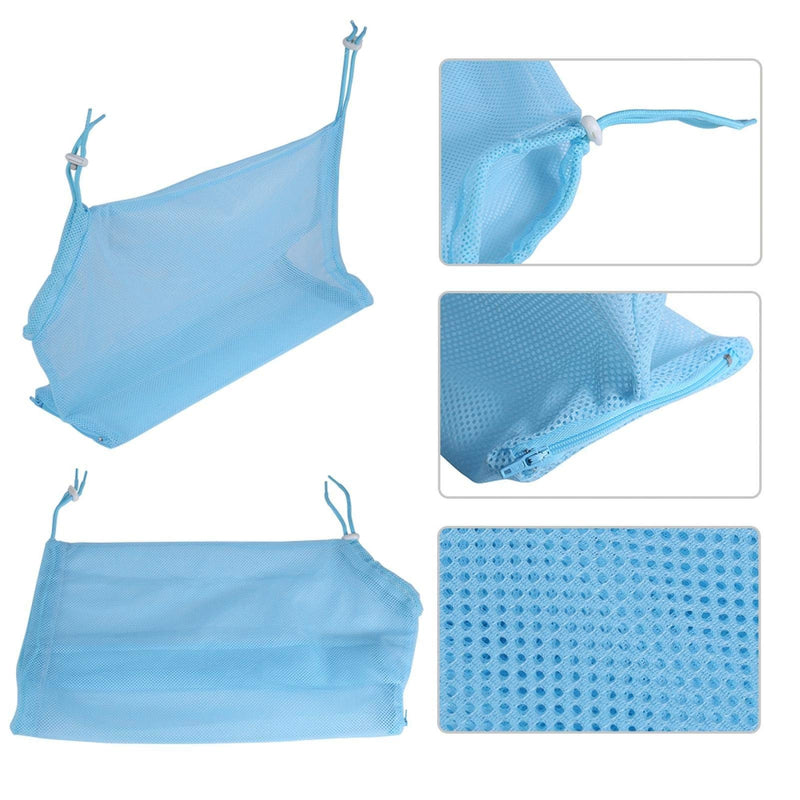 GLOGLOW Cat Bathing Bag, Pet Mesh Grooming Bathing Restraint BagMulti-Functional Adjustable Cat Shower Accessories for Nail Trim Examining Ear Clean Injecting blue - PawsPlanet Australia