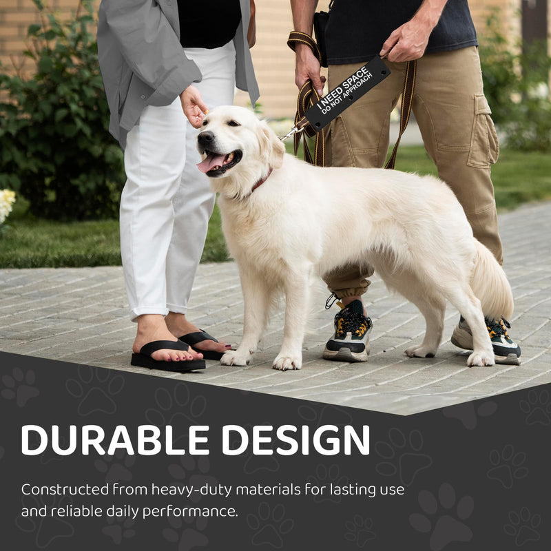 I Need Space Do Not Approach Pet Leash for Dogs, Funny Dog Leash Wrap for Pet Dog Lovers Owners Gift (Black) I Need Space Black - PawsPlanet Australia