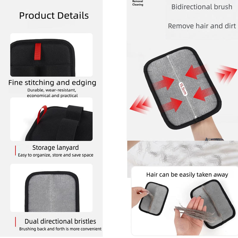 2PC Pet Hair Removal Glove for Cats & Dogs | Electrostatic Pet Hair Remover Glove | Washable Dog Bath Brush for Shedding | Grooming Brush Tool for Furniture Clothes Bed Sheets Couch Carpet Car Seat - PawsPlanet Australia
