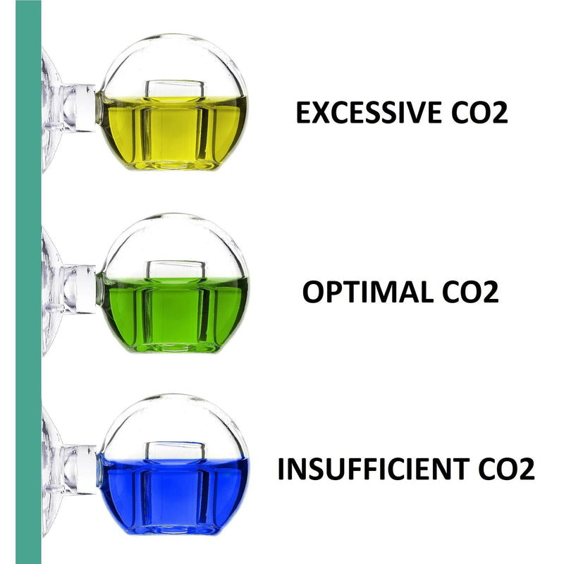 Glass CO2 Drop Checker – CO2 Monitor Kit for Aquarium Planted Tank CO2 System (Drop Checker with Solution) Drop Checker with Solution