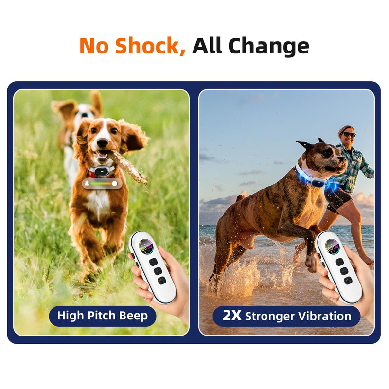 Ultra-Small Dog Shock Collar with Remote, Ultra-Light & Thin Dog Training Collar, Tailored for Small Dogs 5-15lbs & Medium Dogs, 198-Level Precise Control, Waterproof, Rechargeable (Not Auto Collar) Beige - PawsPlanet Australia