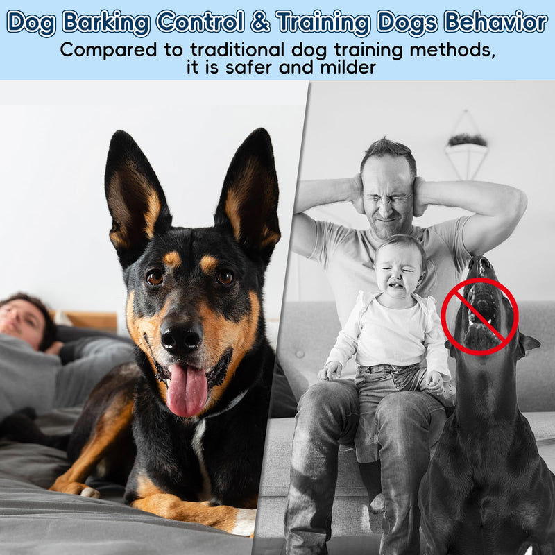 Anti Barking Device for Dogs, Dog Bark Deterrent Devices with 3 Modes, Ultrasonic Dog Bark Control Devices 50Ft Range Outdoor & Indoor, Waterproof Dogs Barking Silencer Safe for Human & Dogs (Black) - PawsPlanet Australia