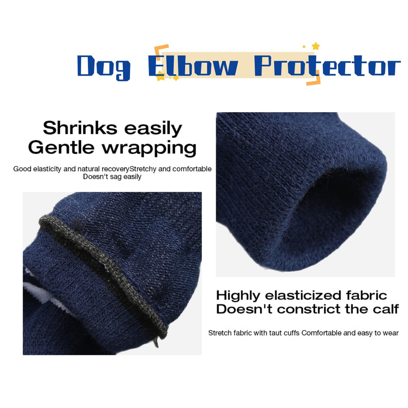 GLOGLOW 4Pcs Dog Elbow Protector, Joint Dog Elbow Sleeve Elastic Leg Support Wrap Protectors No Tightness Elbow Support Wrap XL