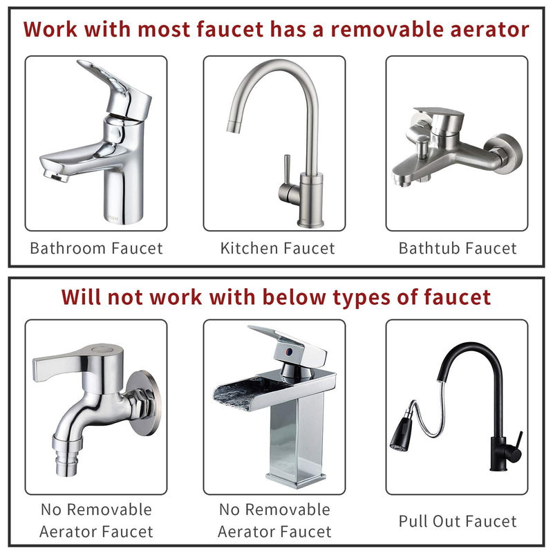 ZCONIEY Sink Faucet Sprayer Attachment Hair Pet Rinser Showerhead with Stop Water-saving Function 1-Silver Sink Shower Set - PawsPlanet Australia