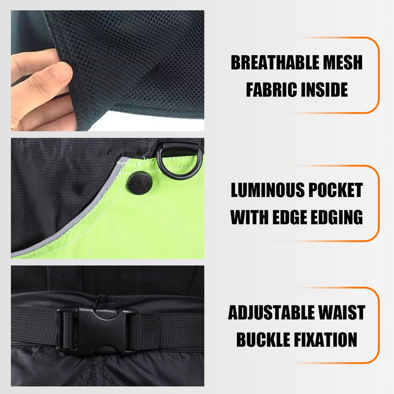 Dog Trainer Apron with Multi Pockets and Waist Strap Adjustable Dog Training Pant Waterproof Dog Training Shorts Dog Handler Clothing for Outdoor Training Activities Black M Black-M