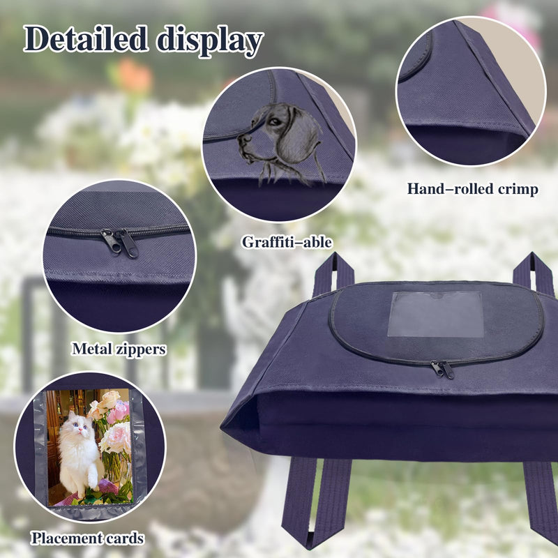 Eco Friendly Pet Body Bag with Handle，Pet Burial Box for Every Breed Size， Animal Body Bag for Burial and Cremation (L) Large - PawsPlanet Australia