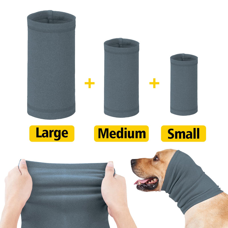 Calming Dog Ear Covers for Noise Protection Dog Headband for Anxiety Relief Grooming Aid Ear Muffs for Dogs Cats (Blue, L(Head Circumference 18-30”, Length 10")) L(Head Circumference 18-30”, Length 10") Blue - PawsPlanet Australia