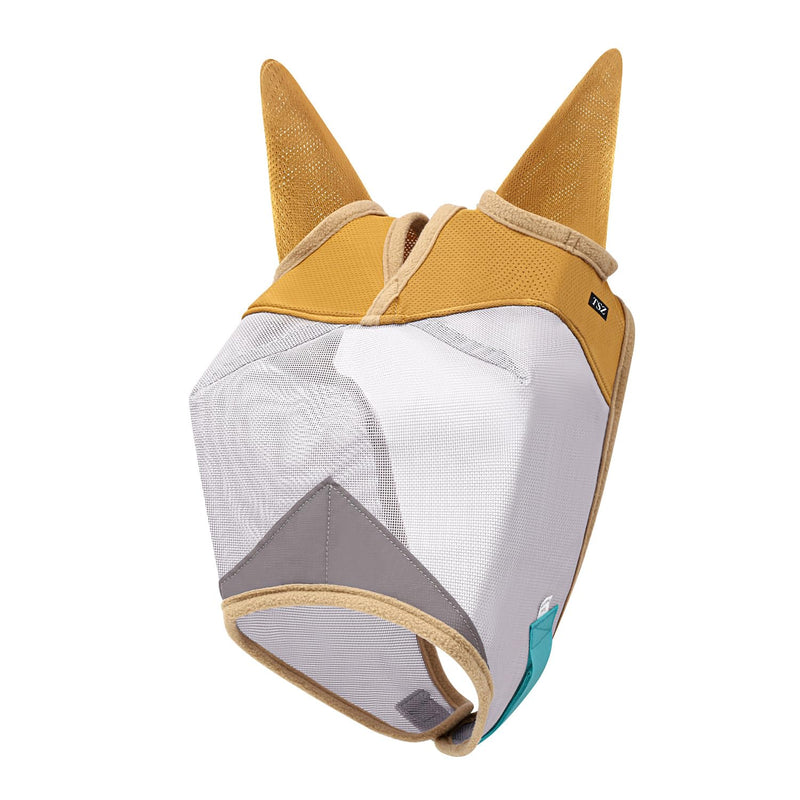 Horse Fly Mask with Ears – Fly Masks with Ears - Non-Heat Transferring Mesh – 70% Uv Protection - Breathable Equine Fly Mask – Size Horses – Soft and Comfortable Face Flymask - PawsPlanet Australia