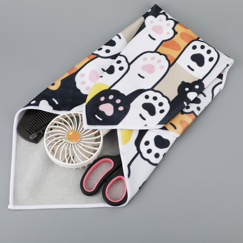 Cat Wrap for Grooming, 19.68x19.68 Inch Soft Cat Swaddle Wrap Multifunctional Self-Adherent Cat Restraint Wrap for Nail Clipping Anti-Bite & Anti-Scratch Pet Calming Blanket for Cats up to 9 Pounds - PawsPlanet Australia