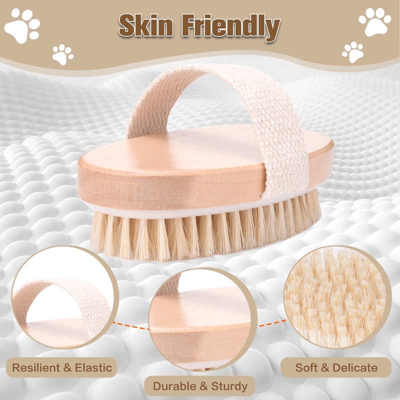 Soft Pet Palm Brush for Dog & Cat, Dog Palm Shampoo Brush for Grooming & Cleaning, Handle Brushes for Short & Long Haired Cat, Natural Pet Fur Care Oil for Reducing Shedding, Shining Coat - PawsPlanet Australia