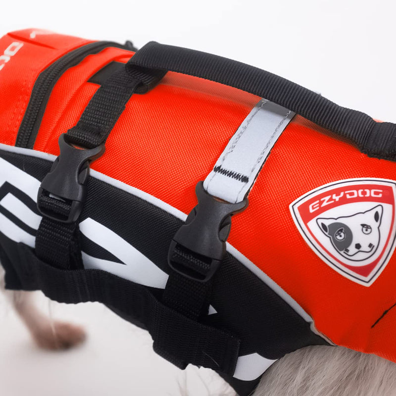EzyDog Micro Doggy Flotation Device (DFD) XS (Length 10"-13-1/2", Girth 12"-19-1/2") Red - PawsPlanet Australia
