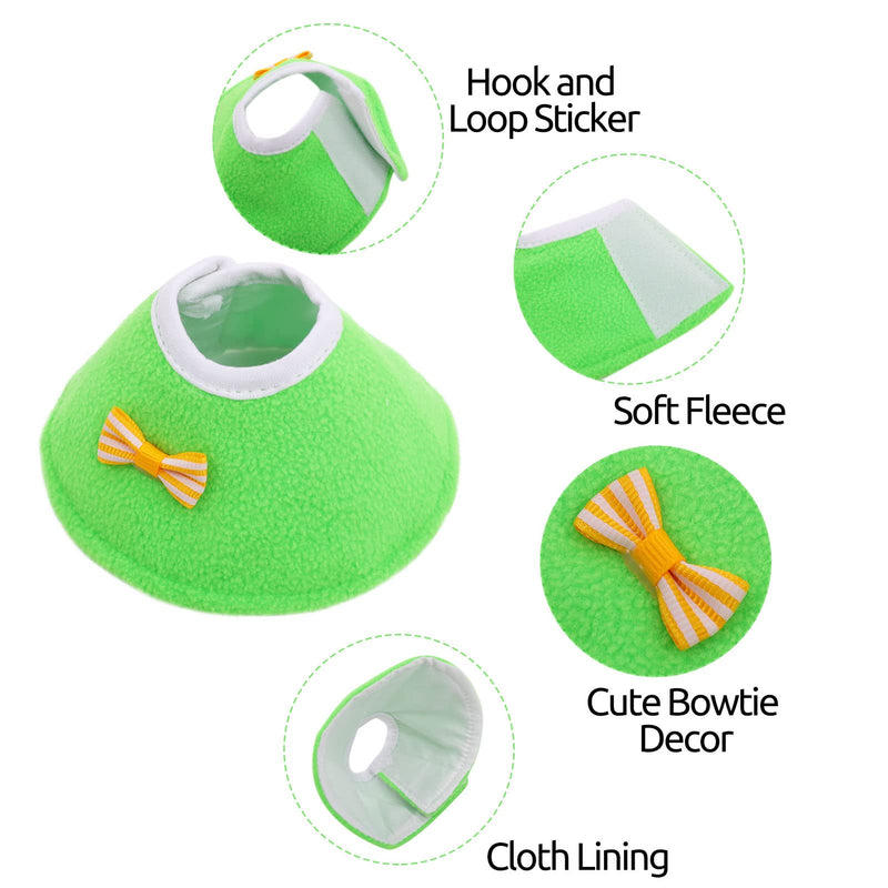 Bird Cone Collar 4 Pcs Set Pet Parrot Anti-bite Elizabethan Collars Protective Anti-Grab Feather Wound Healing Recovery Cones for Lovebird Cockatiel Budgerigar Parakeet Yellow Blue Red Green XS - PawsPlanet Australia