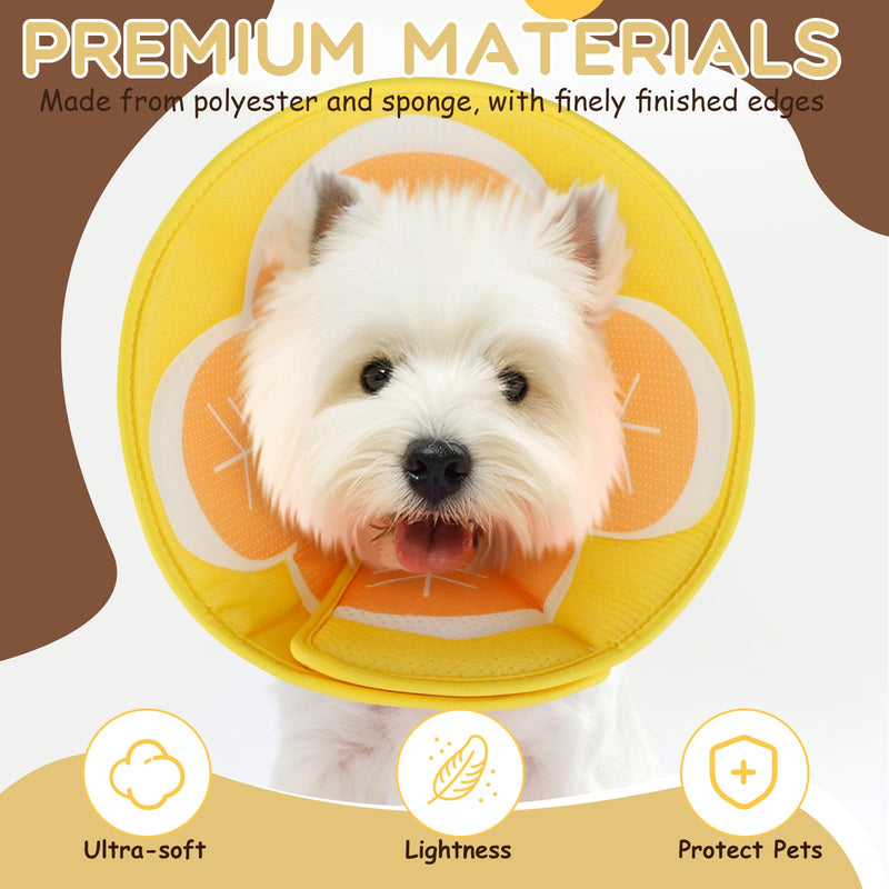 Elizabethan Collar Dog Cat Soft Adjustable, Breathable Cone Collar for Dogs, Cat Dog Collar for Dogs After Surgery, Suitable for Pets Neck Girth 27-36 cm
