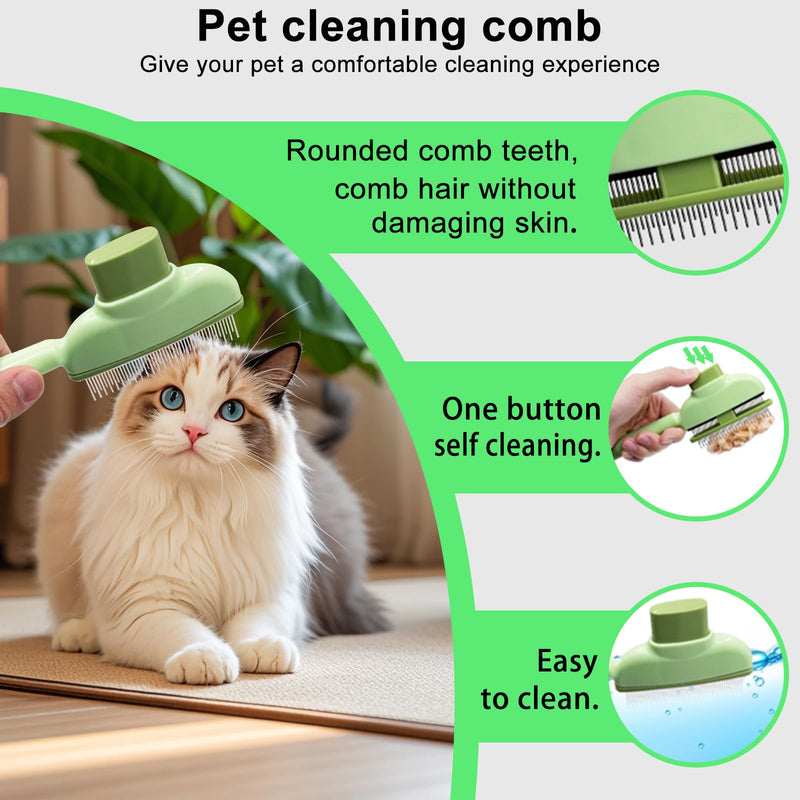 Pet Hair Removal Glove, Magic Brush Pet Hair, Cat Comb, Washable Reusable Dogs Cats Hair Gloves for Furniture, Bed, Sheets, Couch, Clothes, Carpet, Car Seat, Pet Grooming, Curtain (1PCS) 1PCS - PawsPlanet Australia