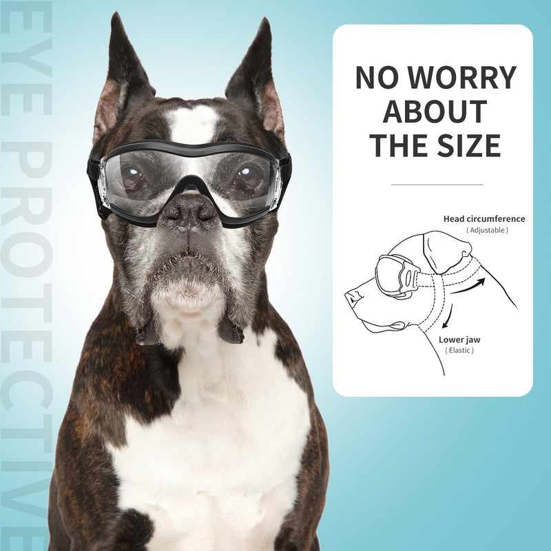 balacoo Windproof Pet Goggles Protective Dog Sunglasses Uv Eye Protection Lightweight Outdoor Eyewear for Puppy and Dog - PawsPlanet Australia