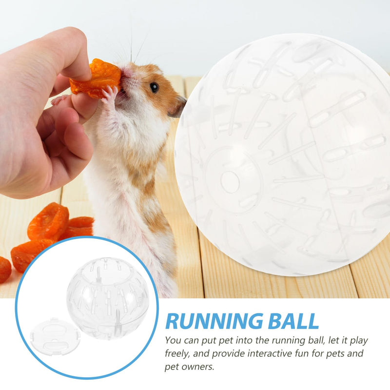 FOMIYES Hamster Exercise Ball 10CM Hamster Running Ball Transparent Hamster Wheel for Dwarf Hamsters Small Animal Pet to Reduce Boredom and Increase Activity (Random Color) - PawsPlanet Australia