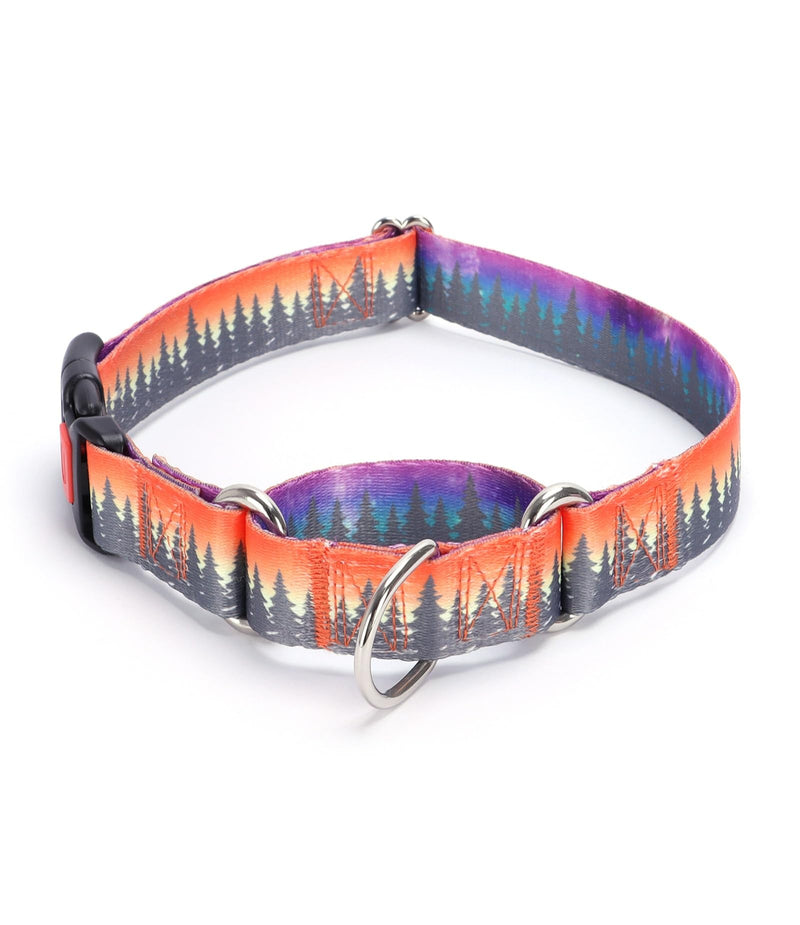 Moonpet Martingale Collar for Dogs Adjustable Soft Durable Dog Collar for Small Medium Large Boy and Male Dogs No Pull No Slip Safety Buckle Dog Collars-Forest/Medium Forest