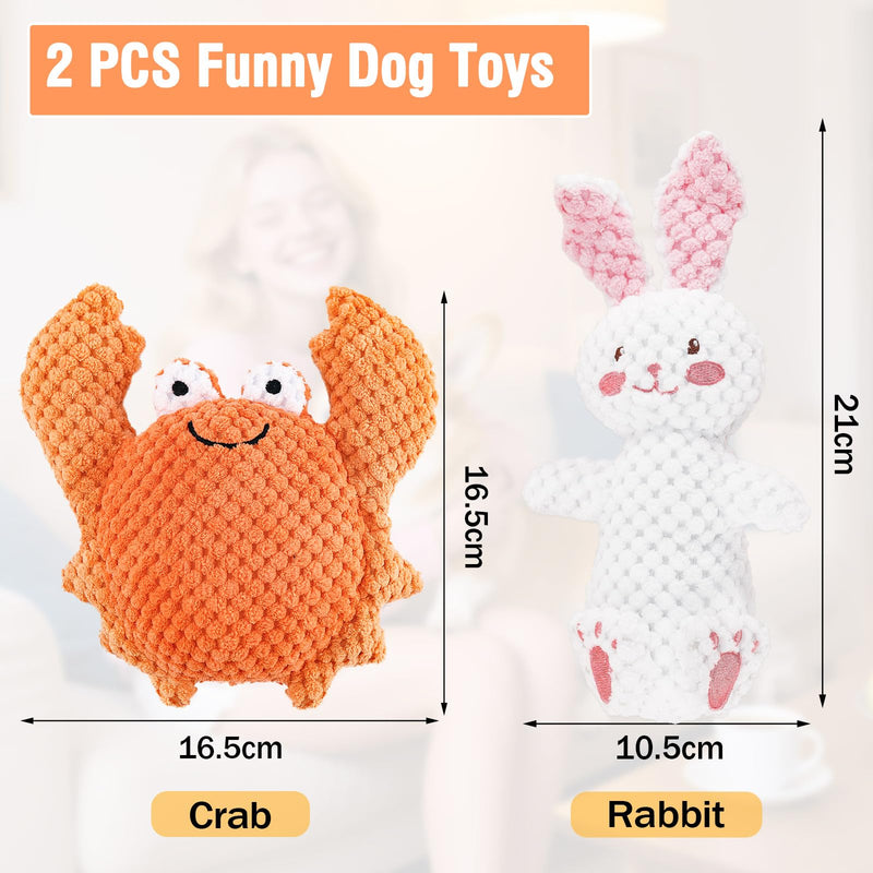 2 PCS Horse Chew Toy, Stuffed Plush Horse Toy, Dog Squeaky Toy Durable Pet Accessory - PawsPlanet Australia