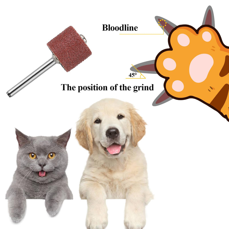 26 Pack Pet Nail Grinder Replacement Kit Sanding Drum Set with Grit Sanding Bands Dog Nail Smoother Dog Claw Care Pet Claw Grooming Supplies, 2 Sizes 1/2 Inch 120 Grit /0.31 inches 80 Grit - PawsPlanet Australia