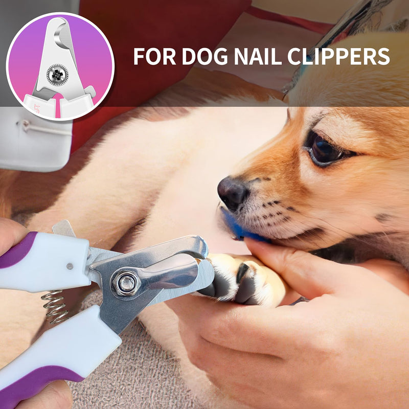 OneCut 4.7" Small Dog & Cat Nail Clipper Stainless Steel Cat Claw Trimmers for Rabbits, Guinea Pigs, Birds, Puppies, Kittens and Small Animals Pet Nail Clipper for Professional and Home Use (Pink) Pink - PawsPlanet Australia