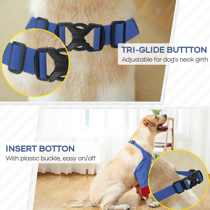 Dog Elbow Protector Dog Recovery Front Leg Sleeves Soft Padded Elbow Brace for Dogs Wound Protector Pet Leg Supports (L)