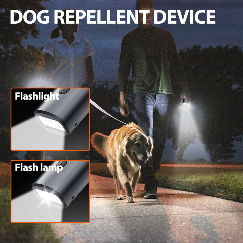 Mtmult Ultrasonic Dog Bark Deterrent - Dog Bark Deterrent Devices, Barking Deterrent Devices, Bark No More Training Aid, LED Flashlight & HD Display (Anti Barking - Grey P10) Anti Barking - Grey P10