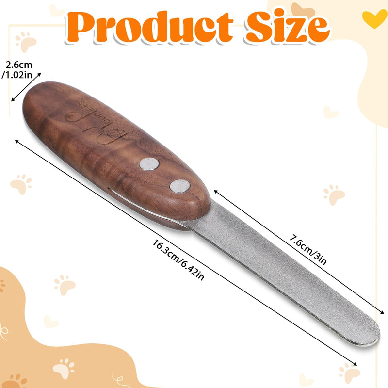 Dog Nail File Diamond Finish Nail File for Dogs Cats Professional Pet Nails Filer with Wood Handle Shape and Smooth All Toenail Types Nails Grooming Tool Polish Off Rough Edges Safe Effective - PawsPlanet Australia
