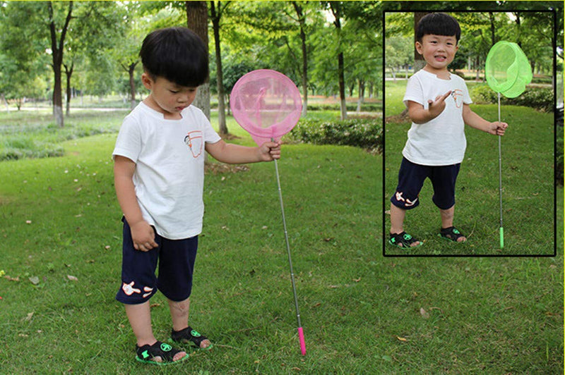 Mini Fishing Landing Net Nylon Mesh Aquarium Net Red & Blue-2pcs - PawsPlanet Australia