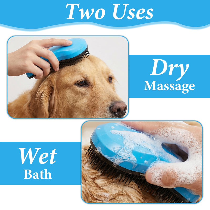 Small Dog Brush Puppy Brush for Small Dogs Portable Puppy Brush Grooming Tool Reduces Shedding & Tangles for Shih Tzu, Yorkie, Teddy, Chihuahua (Blue) - PawsPlanet Australia