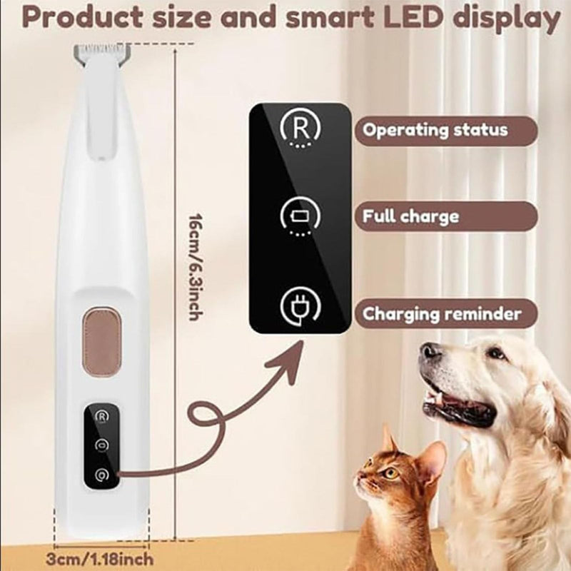 Petior Pet Paw Trimmer, Petior Paw Trimmer, Loom and Ledge Dog Trimmer, Petoir Paw Trimmer for Dogs, Pet MicroPrecision Trimmer, Electric Dog Trimmer for Paws Eyes Ears Face Rump (1Set) 1set - PawsPlanet Australia