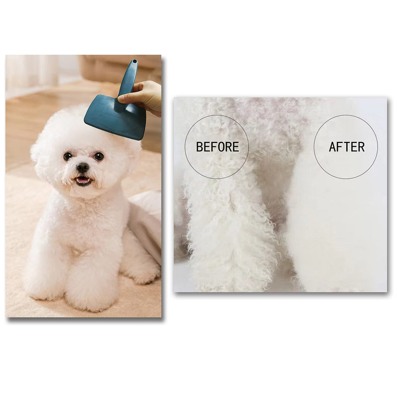 YIRU Goldendoodle & Poodle Grooming Brush, Extra Long Pin Slicker Brush (1.06") for Long & Curly Coats, Post-Walk Mat & Tangle Remover, Cuts Grooming Time in Half