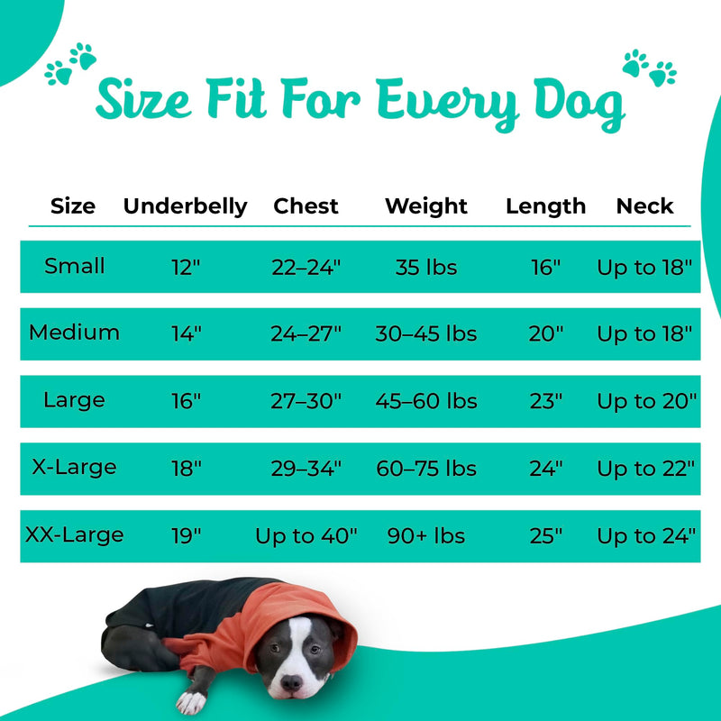 Tooth & Honey Pitbull Dog Sweater - Dark Green & Orange (Large) Large - PawsPlanet Australia