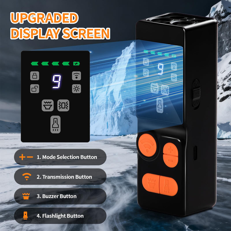 Dog Bark Deterrent Device, 4X Ultrasonic Dog Repeller with Powerful Flashlight, Human & Pet Safe, Effective Training & Deterrent Aid for Indoor/Outdoor Use