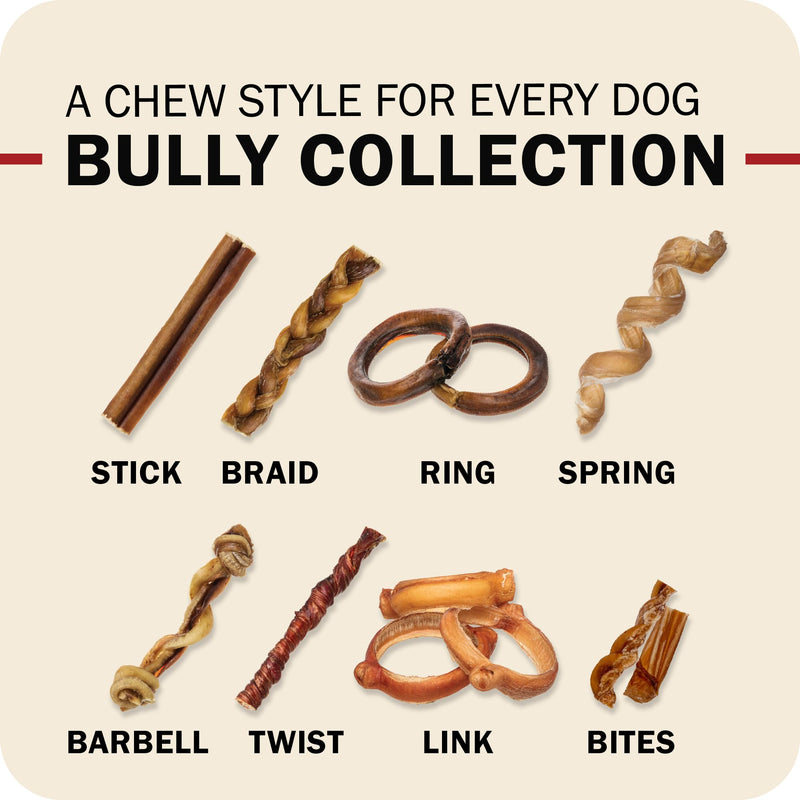Redbarn Premium Bully Sticks for Dogs - 7 Inch, 6 Count - Long Lasting, Rawhide-Free, Slow Roasted, Low Odor & Highly Digestible, Single Ingredient Chews & All-Natural Dental Treats for Chewers 7" 6 Count (Pack of 1) - PawsPlanet Australia