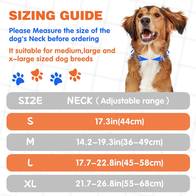 1 PCS Blaze Orange Dog Bandana- Hi-Vis Safety Vest for Hunting, Camping & Off-Leash Exploration | Reflective Dog Collar Gear X-Large Orange-1PC - PawsPlanet Australia