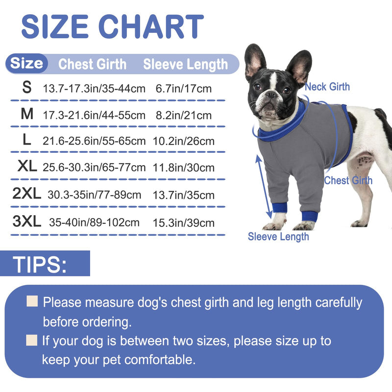 KOESON Dog Recovery Sleeve for Front Legs, Soft Dog Surgery Recovery Suit After Surgery Dog Elbow Protector, Adjustable Dog Leg Sleeve to Stop Licking for Leg Injuries Dog Cone Alternative Grey XL X-Large - PawsPlanet Australia
