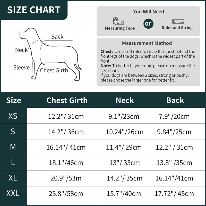Dog Surgery Recovery Suit for Male/Female, Post Surgery Dog Shirt, After Surgery Dog Bodysuit, E-Collar & Cone Alternative Surgical Clothes, Anti-Licking Dog Snugly Onesie Medium Dark Green - PawsPlanet Australia