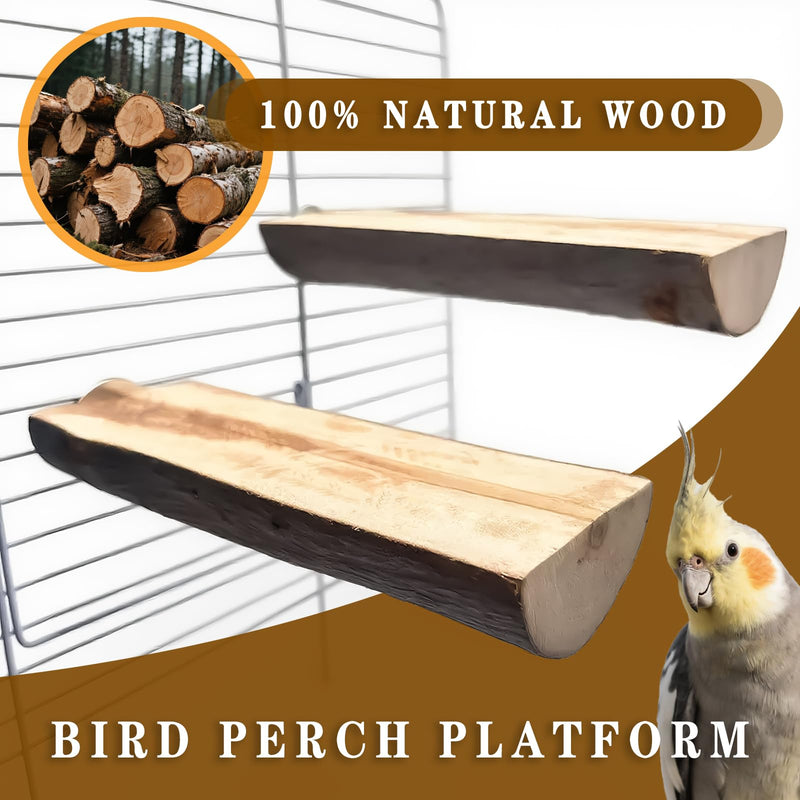 5Pcs Natural Wooden Bird Perch Set – Parrot Perch Toys, Bird Cage Perches, Cage Accessories for Budgies, Cockatiels, Lovebirds, Finches, and Other Small to Medium Birds Brown 5PCS-A - PawsPlanet Australia