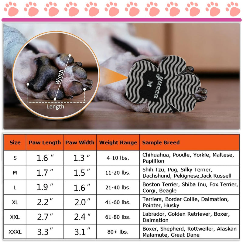 Dog Anti Slip Paw Grips Traction Pads, Dog Paw Protector with Stronger Adhesive, Toe Grips for Dogs from Slipping on Hardwood Floors, Dog Shoes Booties Socks Replacement for Older Dogs - PawsPlanet Australia
