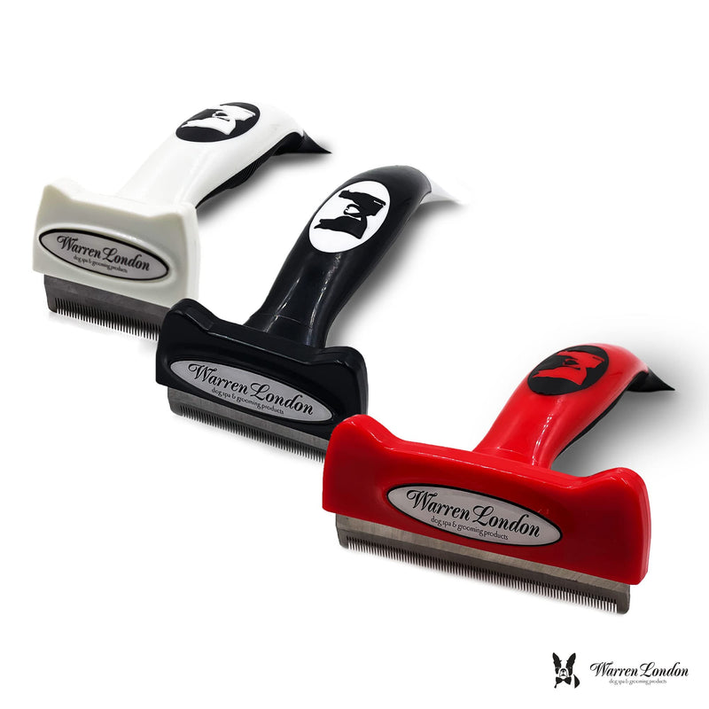 Deshedding Dog Brush by Warren London | Stainless Steel Deshedding Tool | Short Hair - Small Short Hair | Small - PawsPlanet Australia