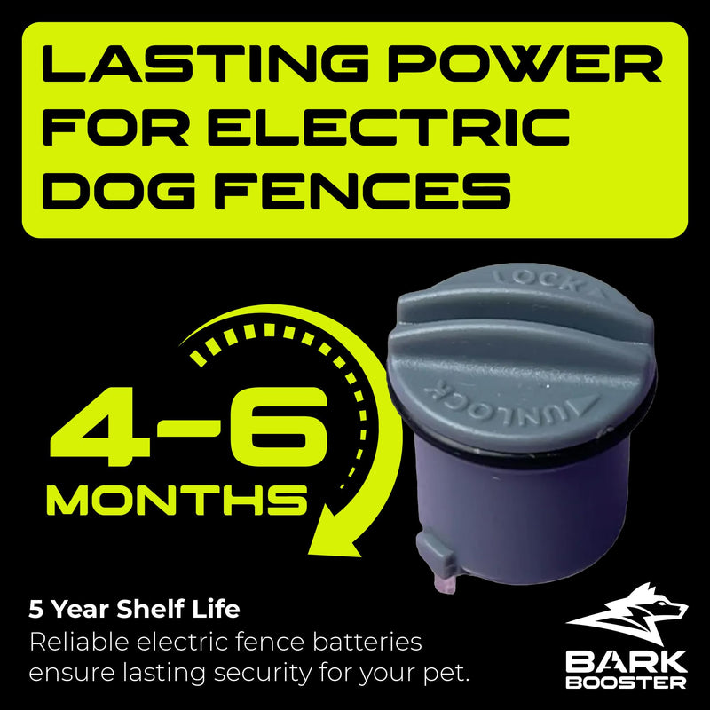 Dog Collar Batteries - Compatible with Invisible Fence Collar Batteries, Replacement Battery for R21, R22, and R51 Dog Receiver Collars (6-Pack) 6-Pack