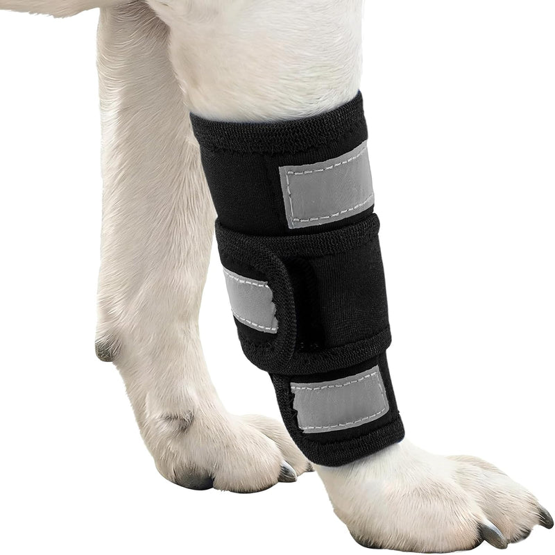 Dog Front Leg Brace & Elbow Protector,Adjustable Dog Elbow Brace with Reflective Strip,Compression Dogs Leg Sleeve to Stop Licking,Carpal Wrist Support Wrap for Arthritis,Sprain,Injury Recovery Large/Extra Large