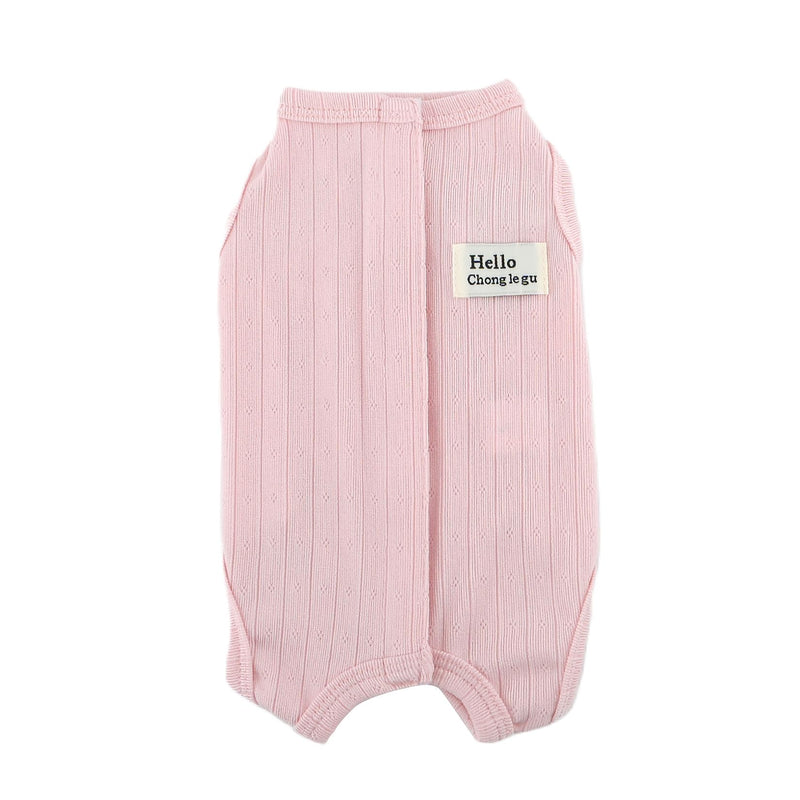 Zunea Cat Recovery Suit after Surgery, Soft, Breathable Kitten/Puppy E-Collar Alternative for Abdominal Wounds or Skin Diseases, Postoperative Protective Suit for Small Dogs, Pink, M