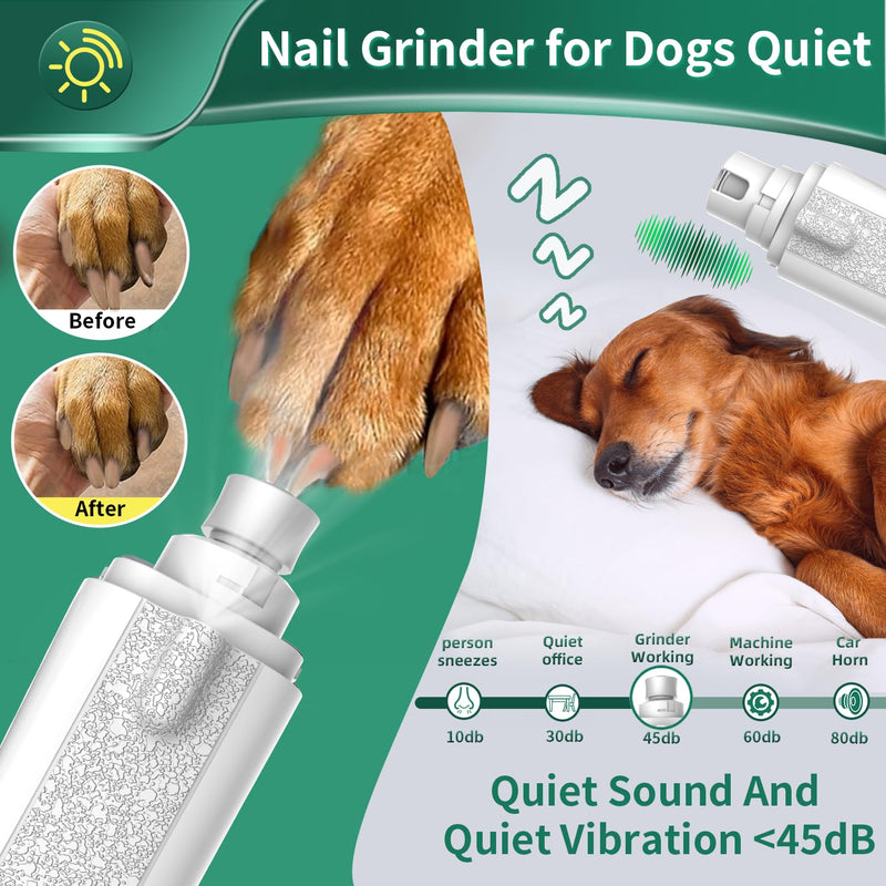2-in-1 Cat Nail Clippers & Dog Nail Clippers Trimmers for Large Medium Small Dogs Cats Claw Trimmer Quick Sensor and Safety Guard USB Rechargeable with 2 LED Lights Dogs Nail Trimmer White 2th Generation - PawsPlanet Australia