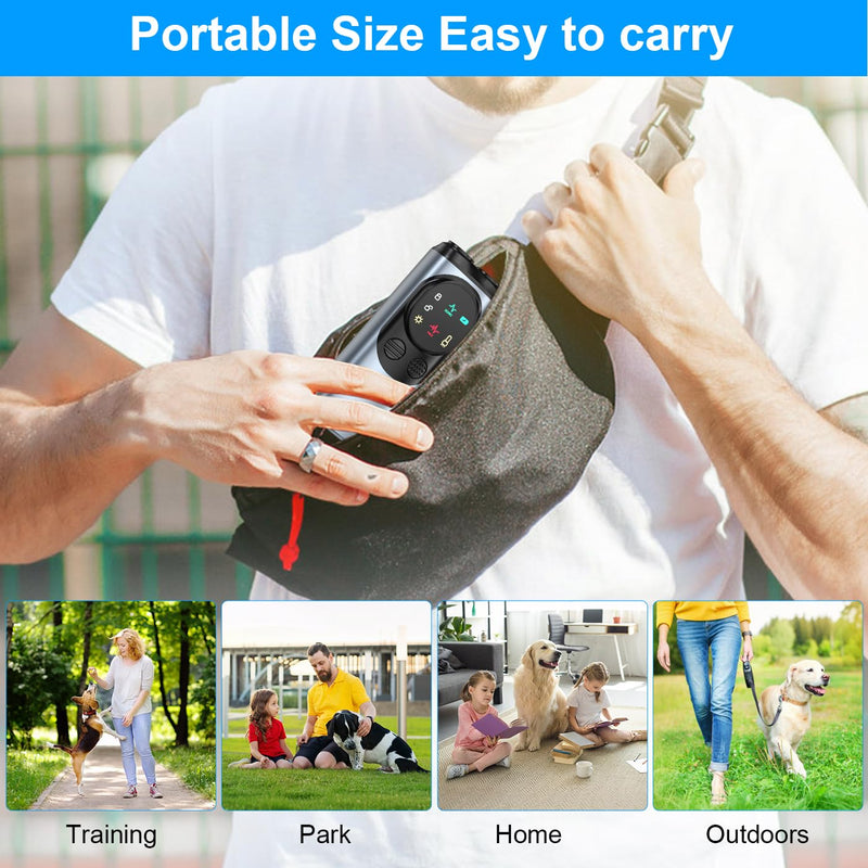 Dog Bark Deterrent Device, Anti Barking Device for Dogs, Ultrasonic Dog Bark Deterrent to Stop Barking 50 ft, Barks No More Dog Training Device, Barking Silencer for Dog Training - PawsPlanet Australia