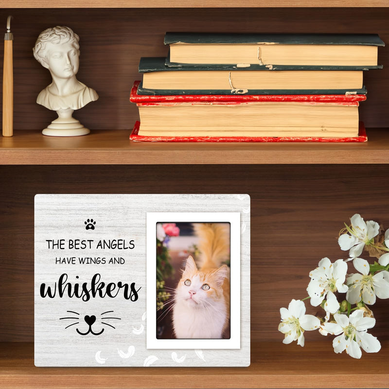Cat Memorial Gifts for Loss of Cat, Cat Memorial Picture Frame, Cat Loss Sympathy Gift for Women, Family, Pet Memorial Gifts Cat, Loss of Cat Memroai Frame for 4x6 Photo - PawsPlanet Australia
