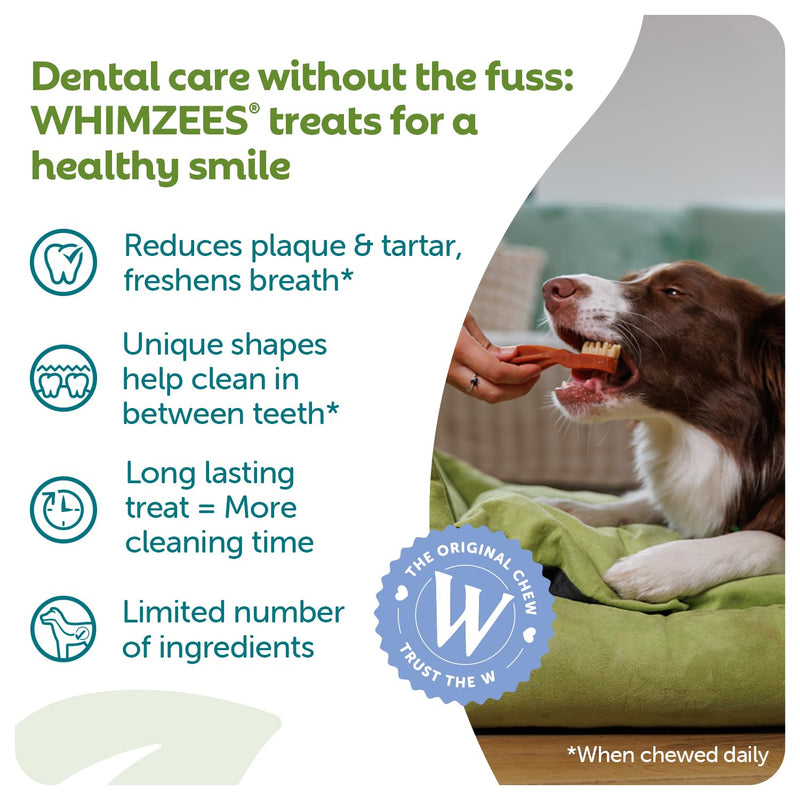 WHIMZEES Toothbrush XS, 48 Pieces – Dog Dental Stix, Size XS, Dog Dental Sticks for Extra Small Breeds, Natural and Grain Free, Rawhide-Free, Vegetarian, No Added Sugar Tasteless Toothbrush XS 360 g (Pack of 1)