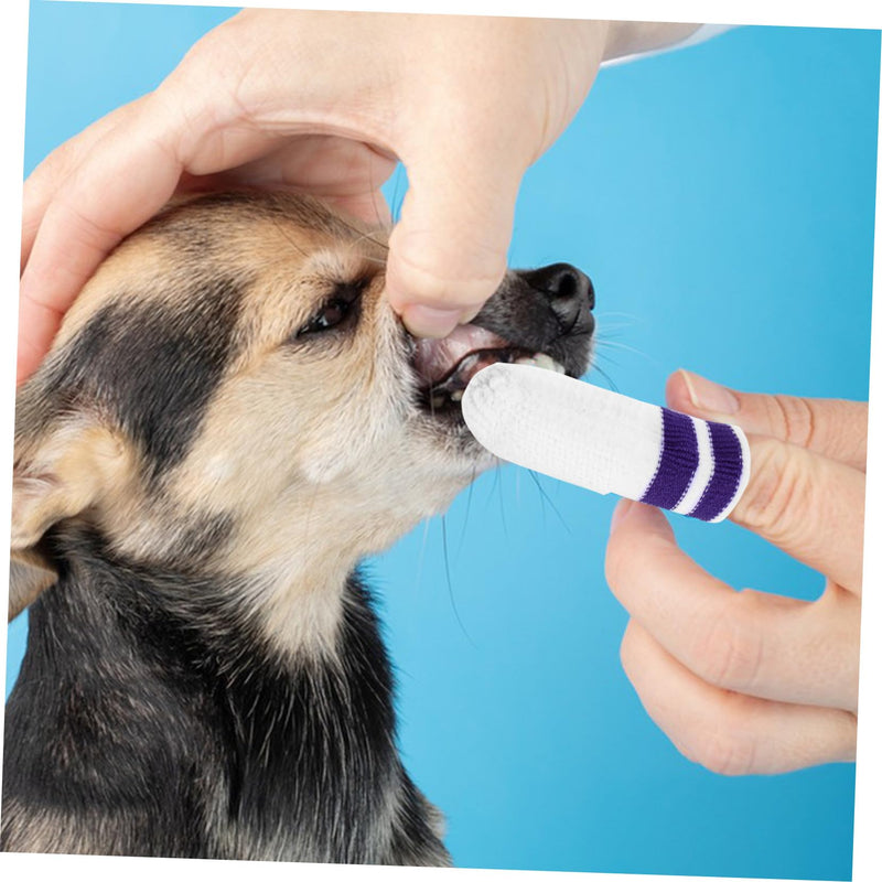 TOYANDONA Pack of 6 Dog Tooth Finger Wipes for Cat Finger Toothbrush and Dogs Finger Toothbrush Nylon Finger Toothbrush for Puppy Toothbrushes and Dog Toothbrush Gentle Cleaning for Finger Size